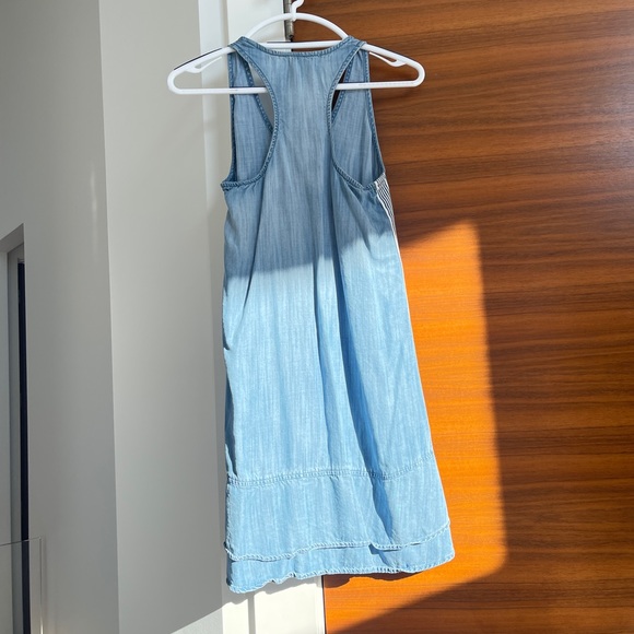 Bella Dahl Chambray - side stripe racer back dress - Picture 6 of 8